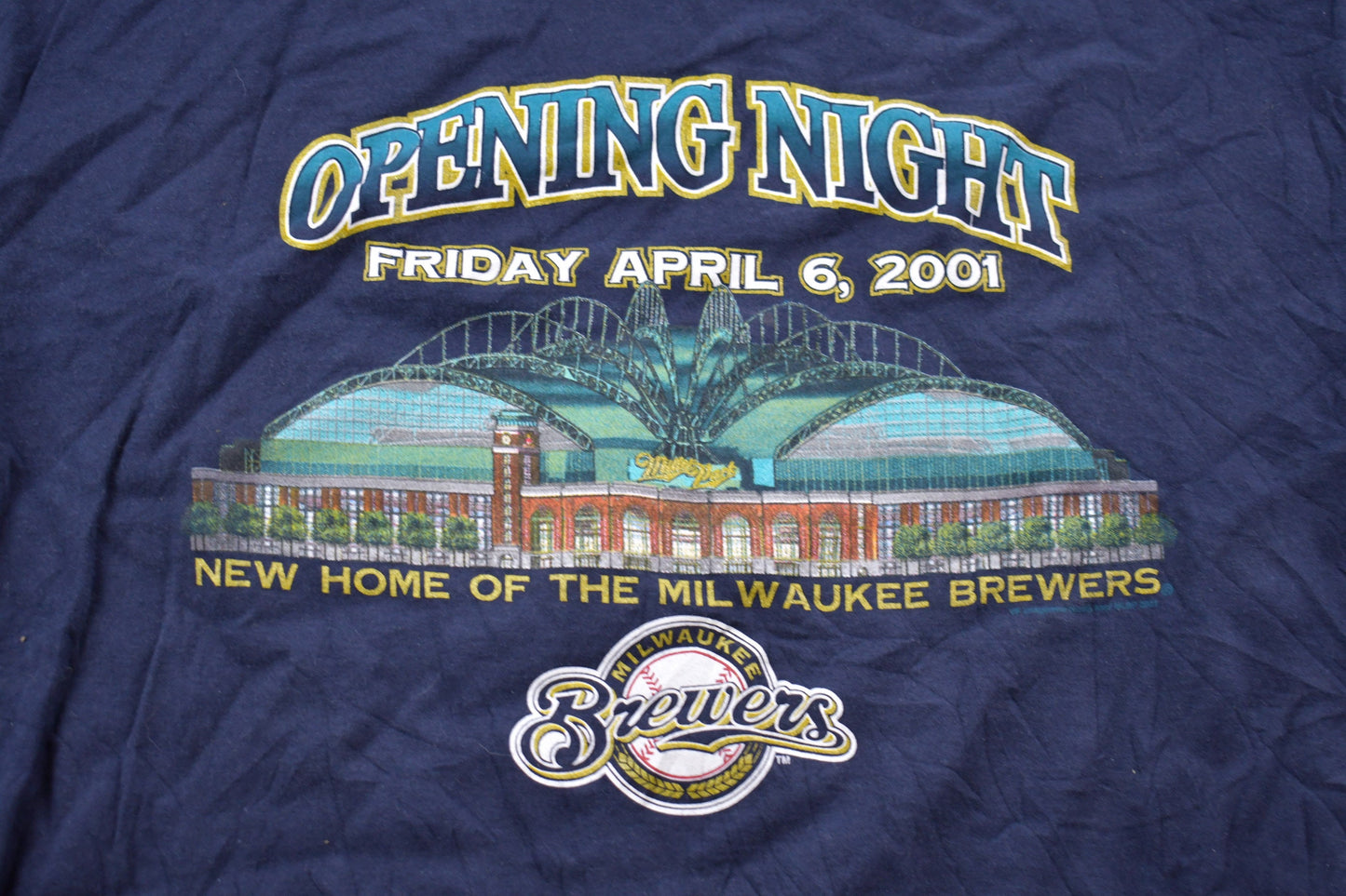 Vintage 2001 Milwaukee Brewers MLB Lee Sport Graphic T-Shirt