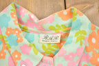 Vintage 1960s RAR Floral All Over Print Button Up Shirt