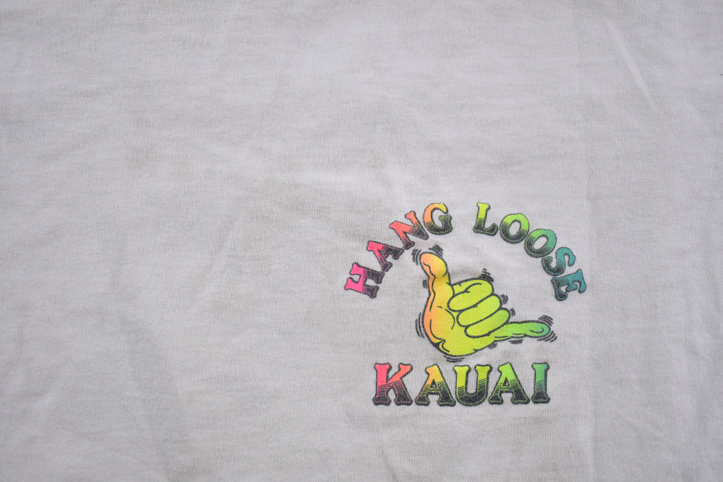 Vintage 1990s Hang Loose Kaui T-Shirt / Souvenir T Shirt / Streetwear / Single Stitch / Made In USA / Vacation Tee / Travel & Tourism