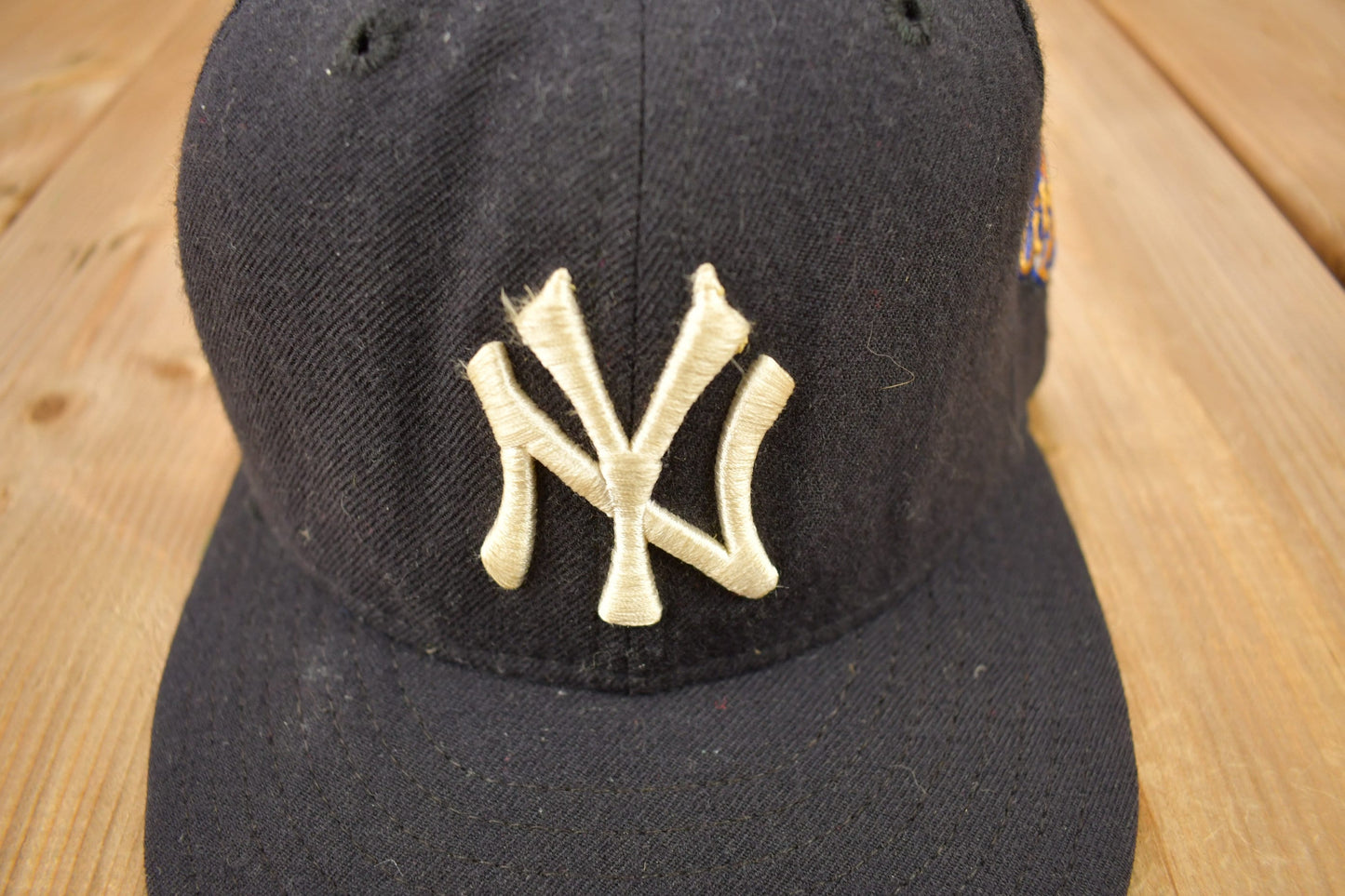 Vintage 1996 New York Yankees New Era 59/50 Wool Fitted Hat Size 6 7/8 / World Series / Vintage Fitted / Embroidered / Made in USA