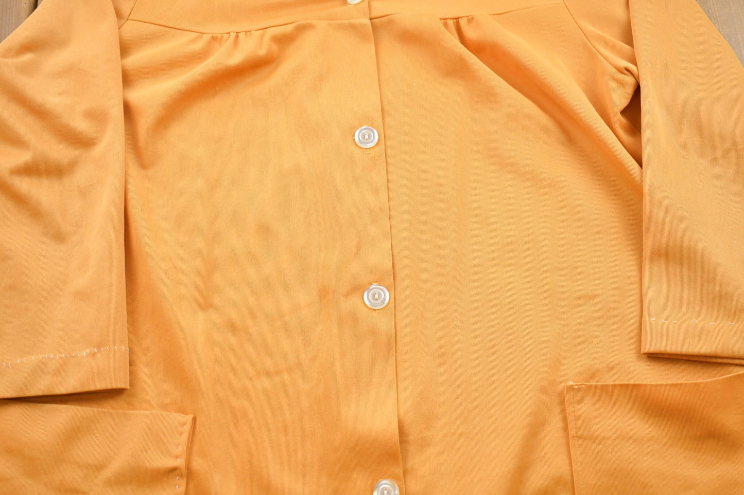 Vintage 1980s JC Penney Button Up Shirt / 1990s Button Up / Vintage Shirt / Mustard Yellow / Casual Shirt / Formal Shirt / 80s JC Penney