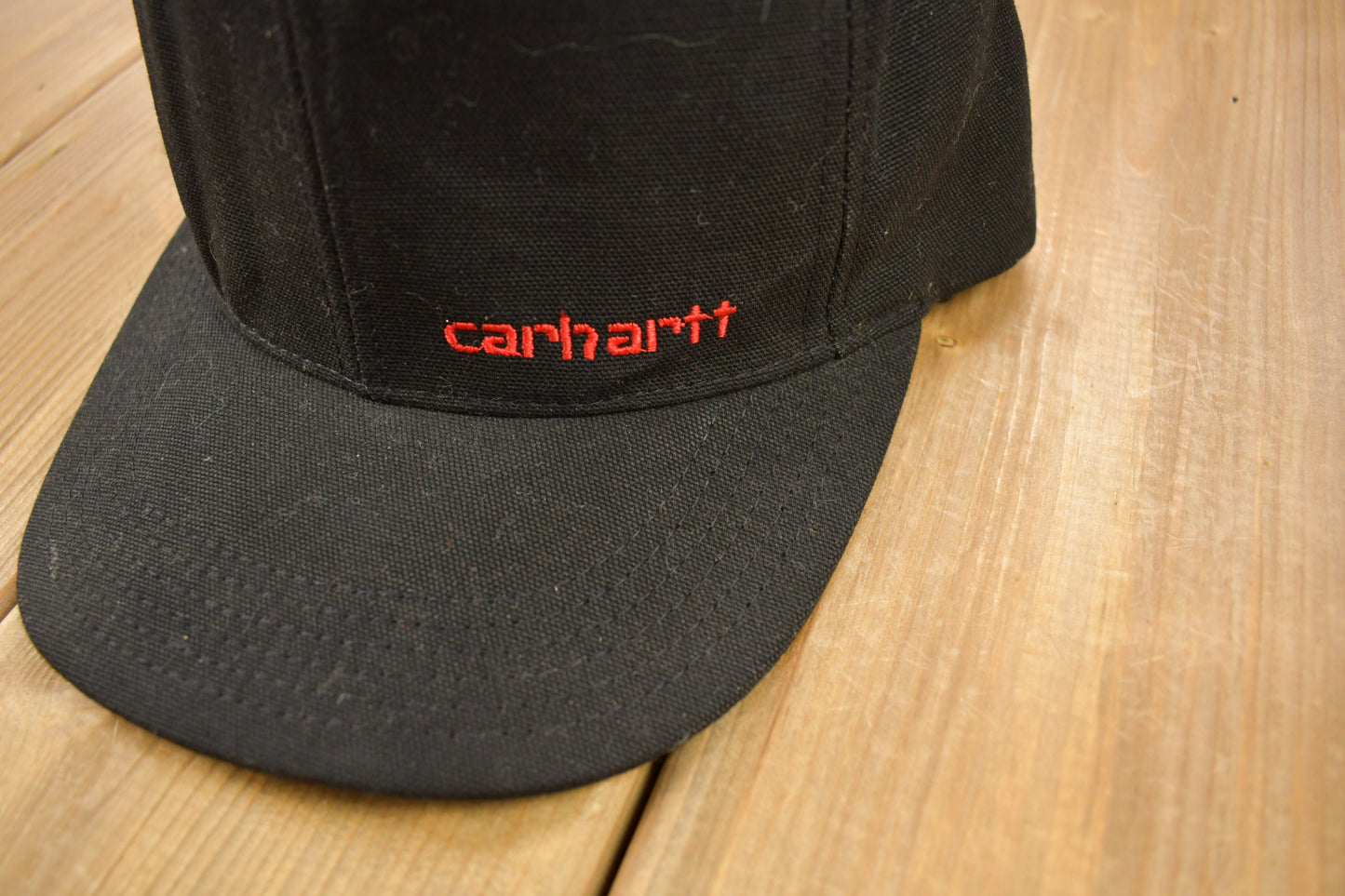 Vintage 1990s Carhartt Snap Back Hat / OSFA / 90s Hat / Vintage Snap Back / Made In USA / Embroidered / Vintage Workwear