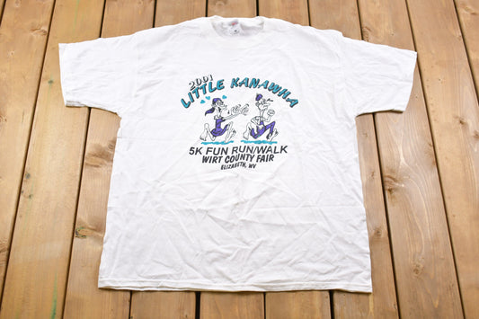 Vintage 2001 Little Kanawha 5K Run Graphic T-Shirt