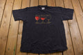 Vintage 1990s "Going Going Gone"  Funny Wine Graphic T-Shirt