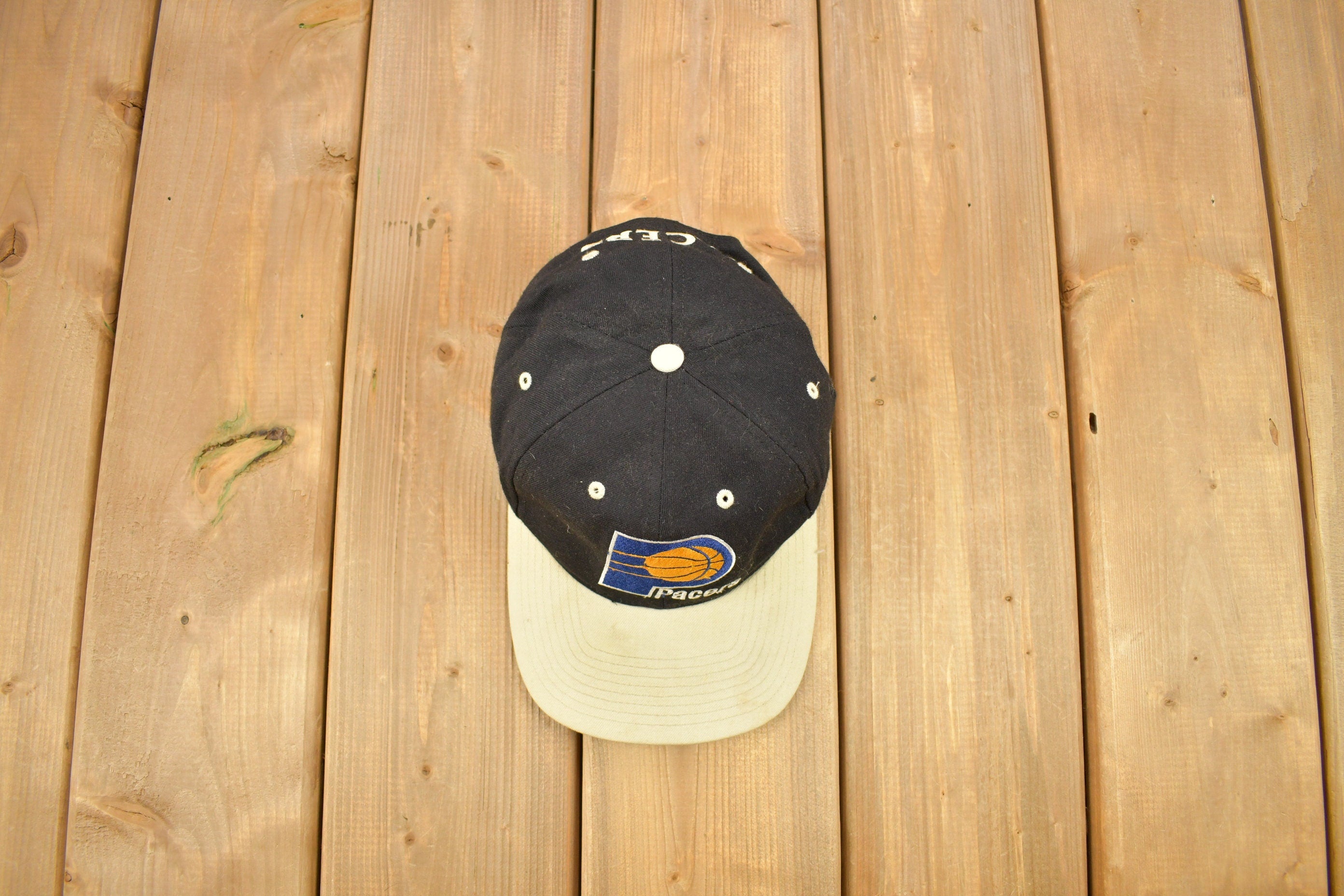 Vintage 1990s Indiana Pacers NBA T.E.I Snap Back Hat
