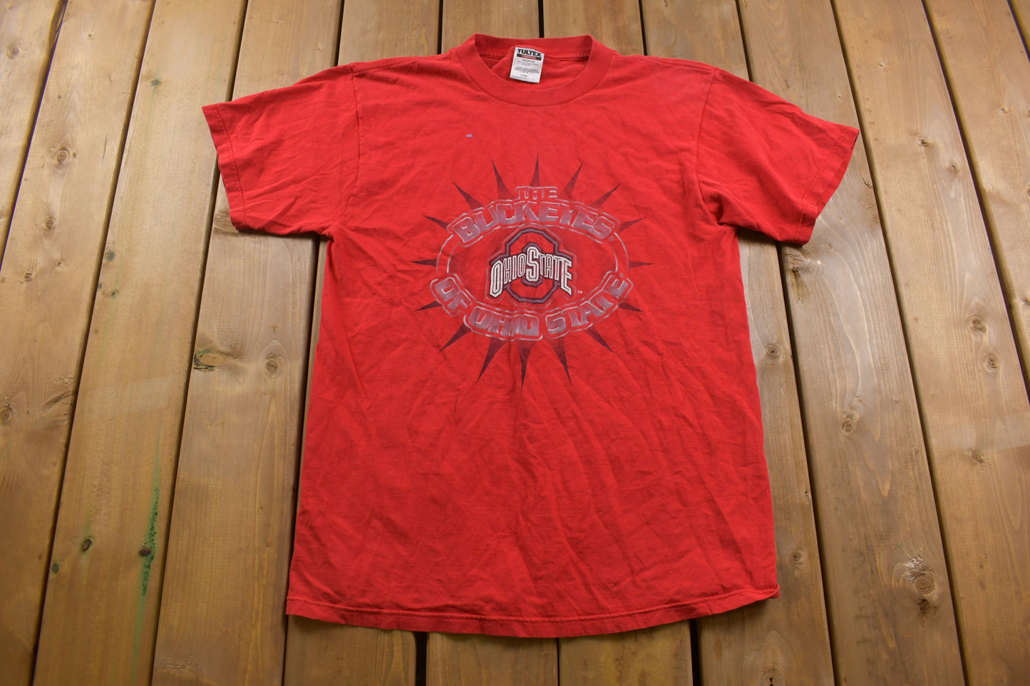 Vintage 1990s Ohio State University Buckeyes Graphic T-Shirt / Streetwear / Retro Style / NCAA Sports / 90s Graphic Tee