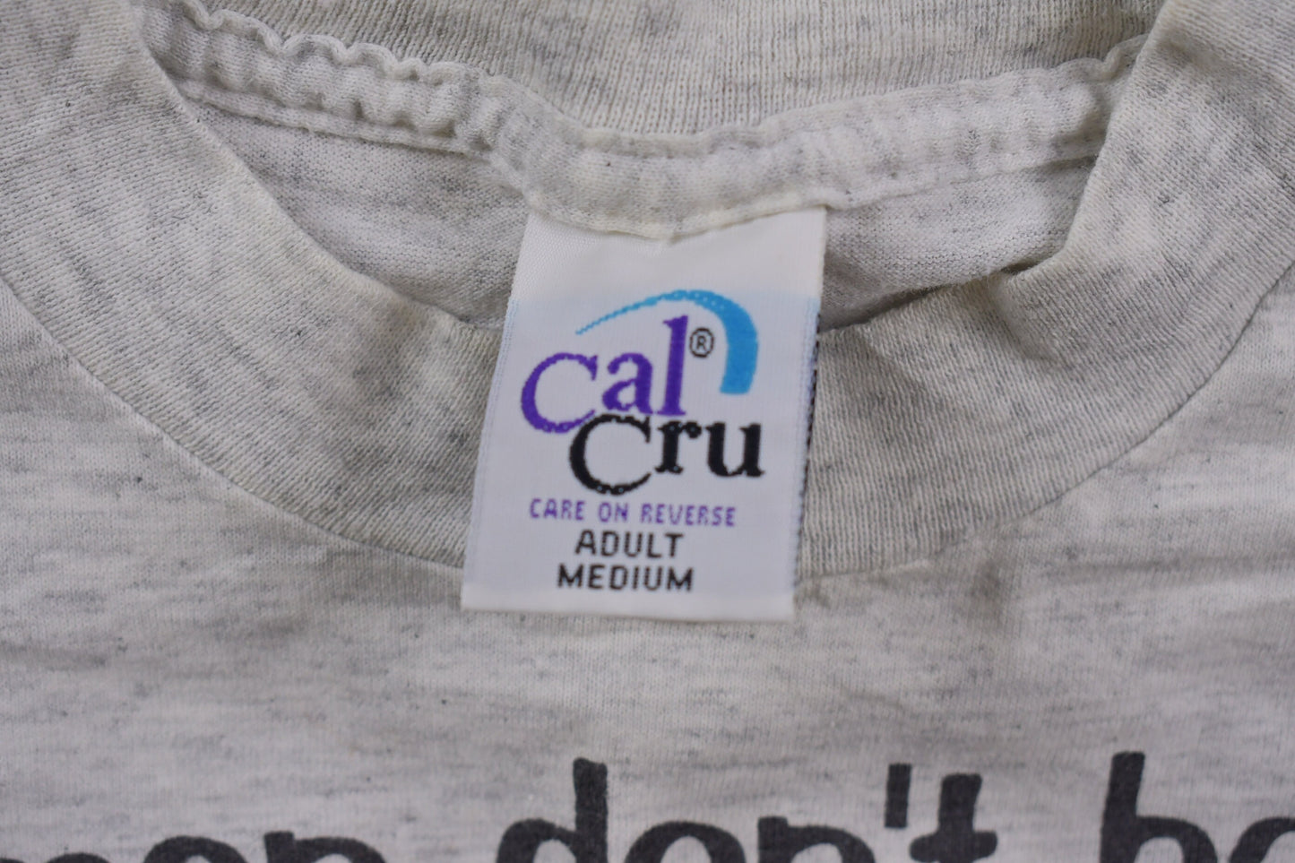 Vintage 1990s Cal Cru Graphic T-Shirt / Streetwear / Retro Style / Single Stitch / Made In USA / 90s Graphic Tee