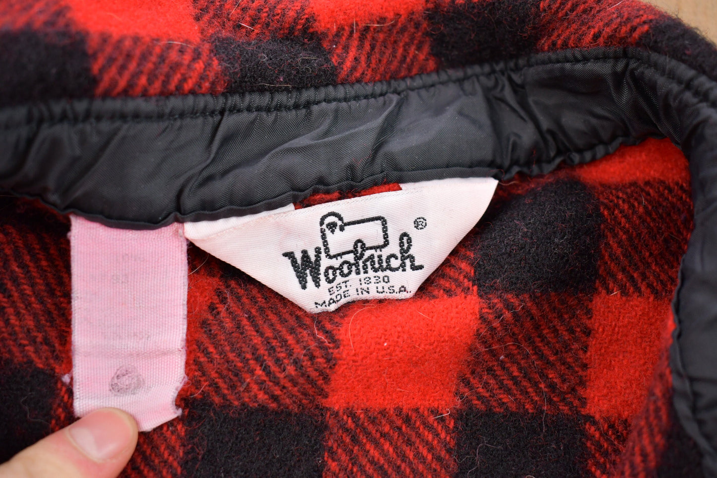 Vintage 1990s Woolrich Buffalo Plaid Button Up Shirt / 1990s Button Up / Vintage Flannel / Plaid Flannel / Casual Shirt / Formal Shirt