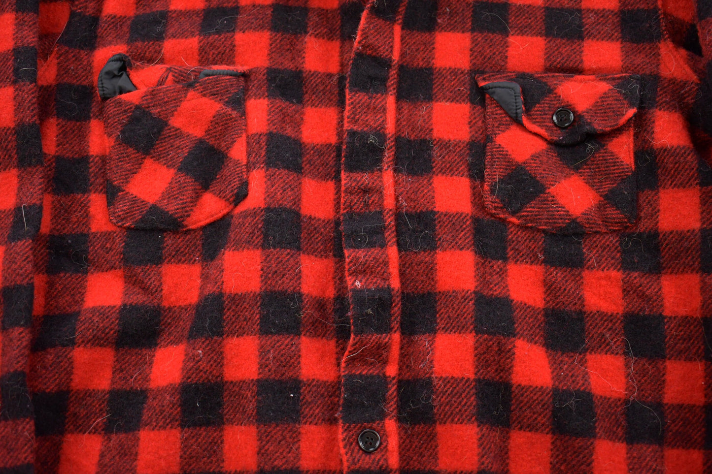 Vintage 1990s Woolrich Buffalo Plaid Button Up Shirt / 1990s Button Up / Vintage Flannel / Plaid Flannel / Casual Shirt / Formal Shirt