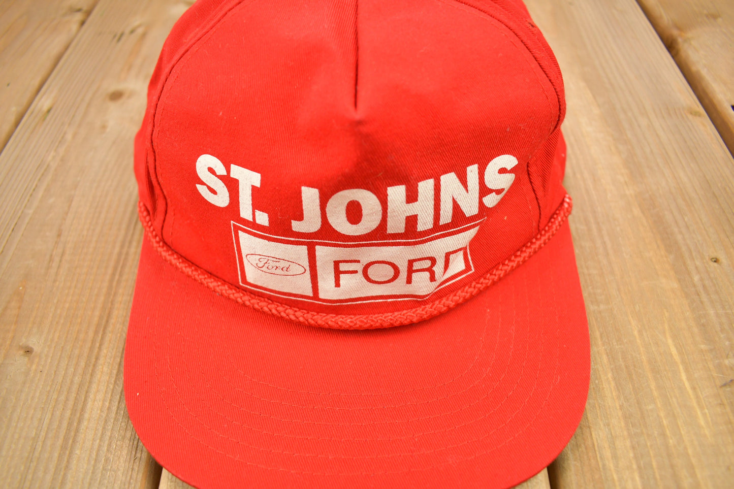 Vintage 1990s St Johns Ford Snap Back Hat / OSFA / 90s Hat / Vintage Snap Back / Souvenir Cap