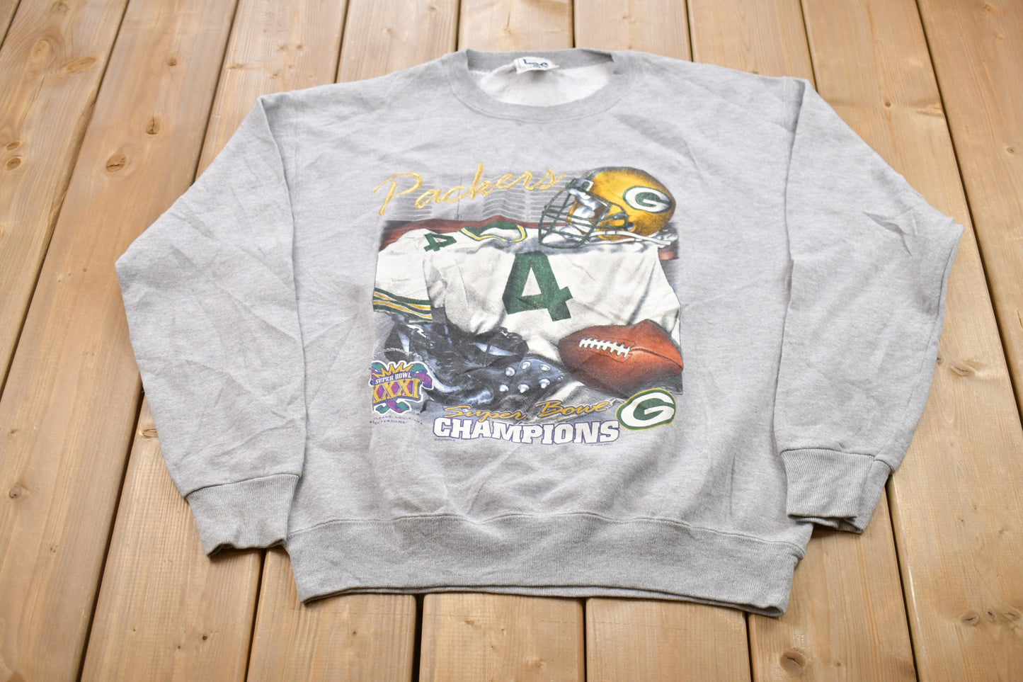 Vintage 1996 Green Bay Packers Lee Sport NFL Graphic Crewneck Sweatshirt / Made In USA / Football / Sportswear / Athleisure / Americana