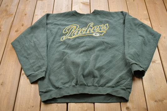 Vintage 1990s Green Bay Packers NFL Embroidered Crewneck Sweatshirt / Packers / Football / Sportswear / Athleisure / Americana