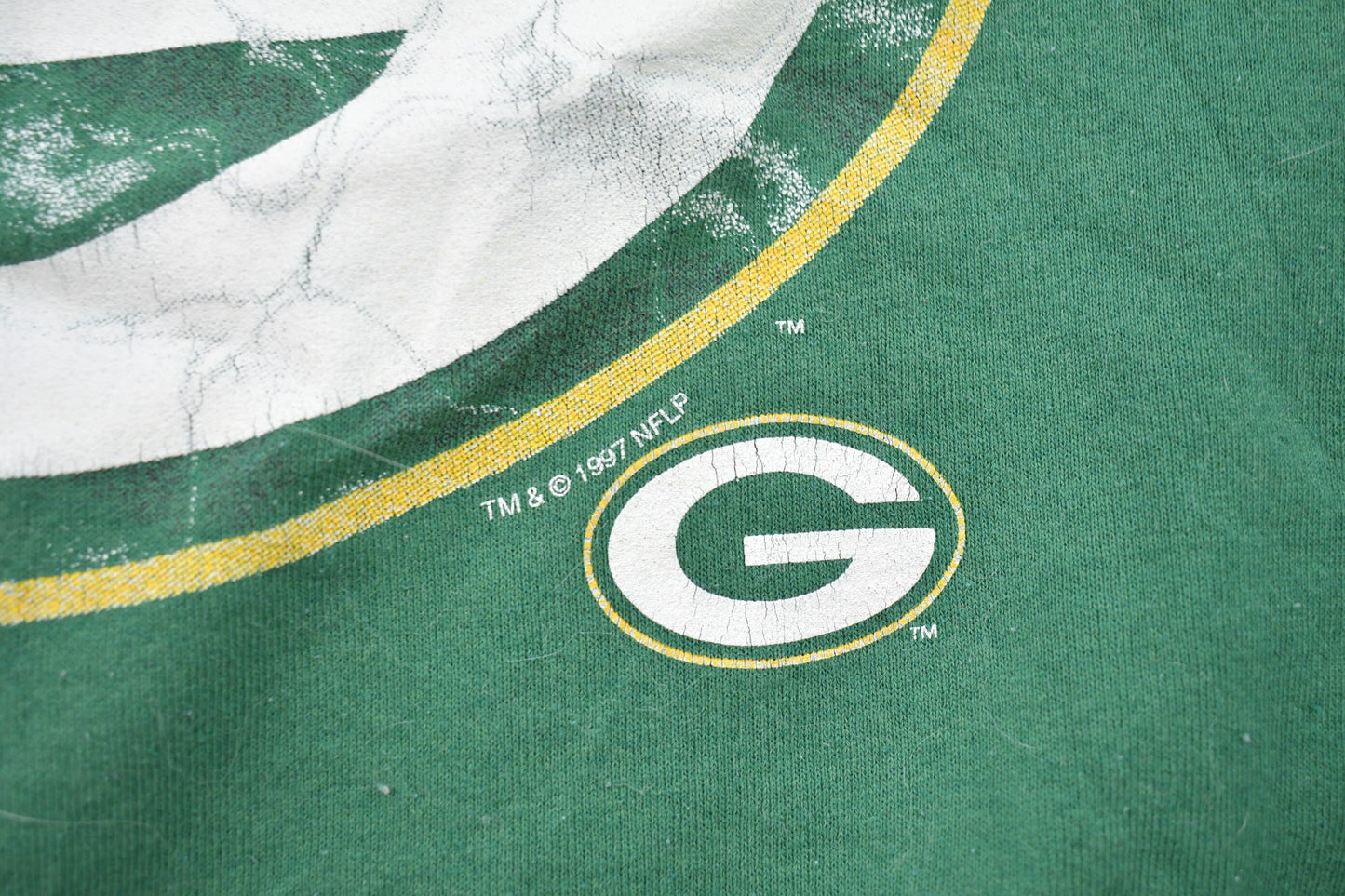 Vintage 1997 Green Bay Packers NFL Graphic Crewneck Sweatshirt / Made In USA / Football / Sportswear / Athleisure / Americana