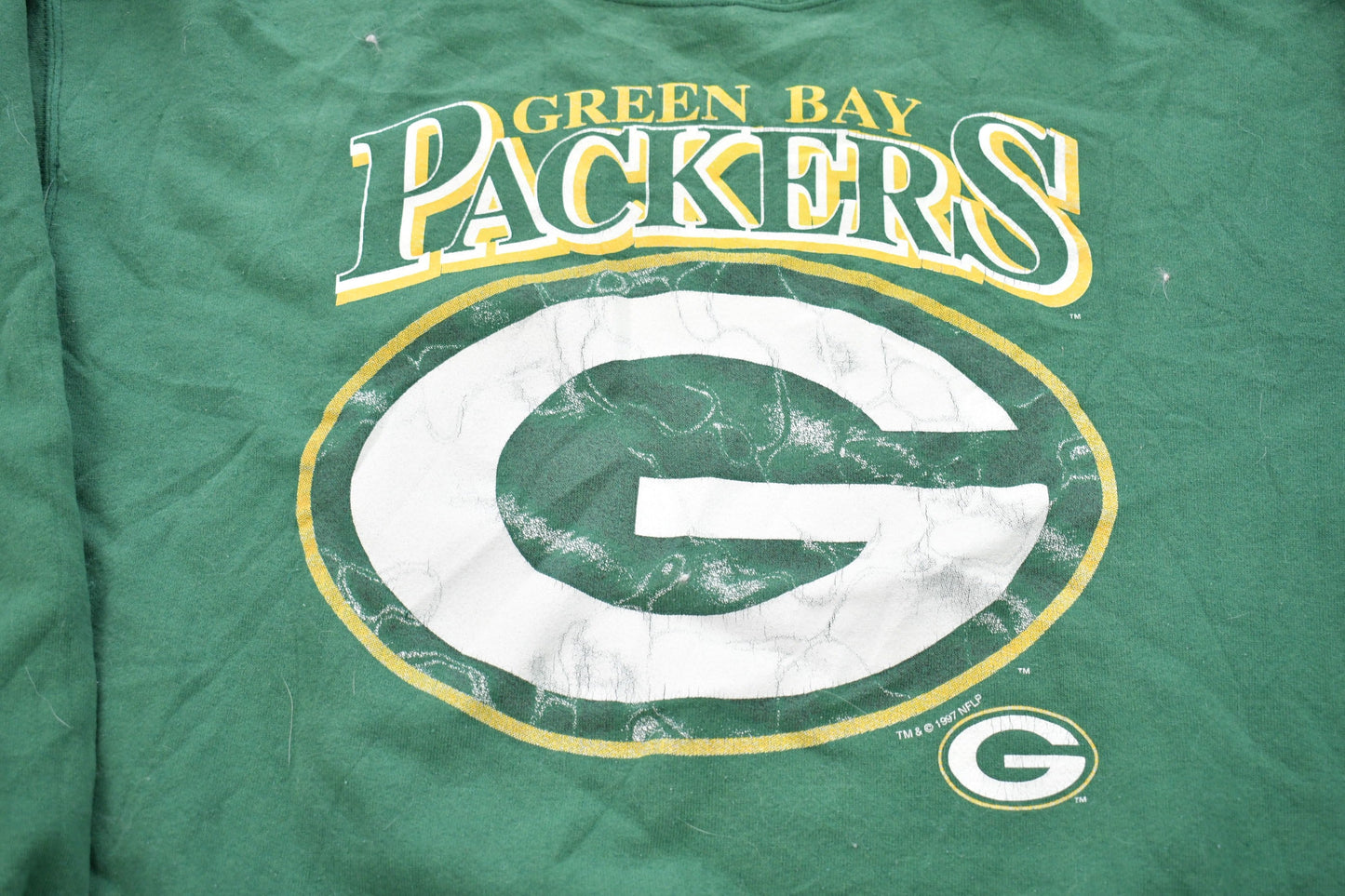 Vintage 1997 Green Bay Packers NFL Graphic Crewneck Sweatshirt / Made In USA / Football / Sportswear / Athleisure / Americana