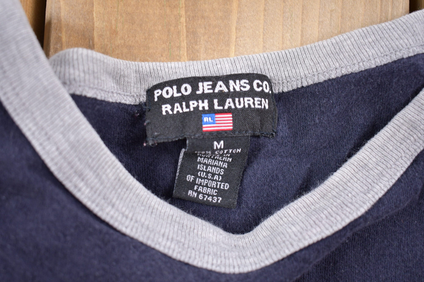 Vintage 1990s Polo Jeans Co Ralph Lauren Long Sleeved T-Shirt / 90s Crewneck / Souvenir / Athleisure / Streetwear / 90s Polo Jeans