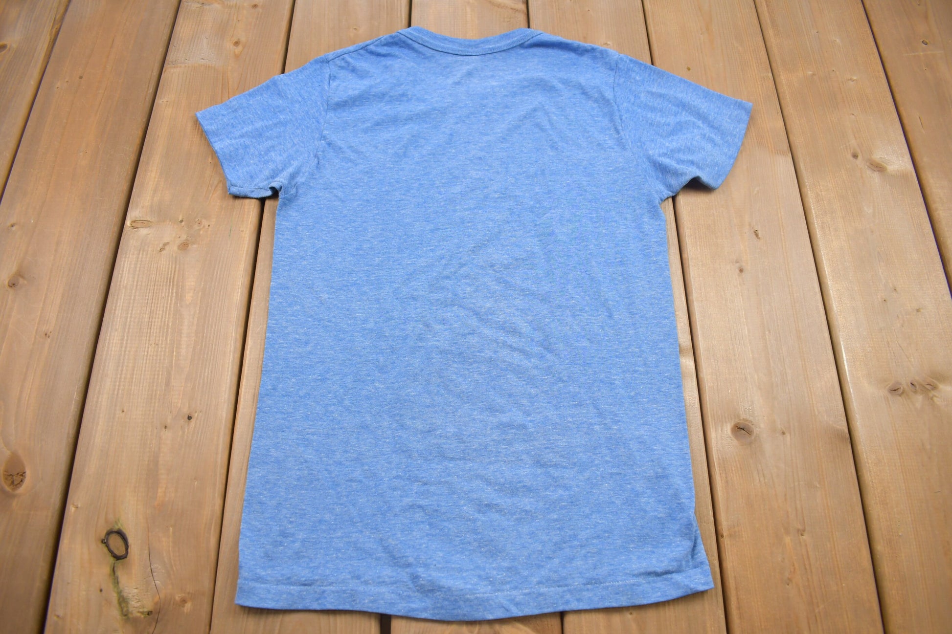 Vintage 1980s Blank Heather Blue T-Shirt