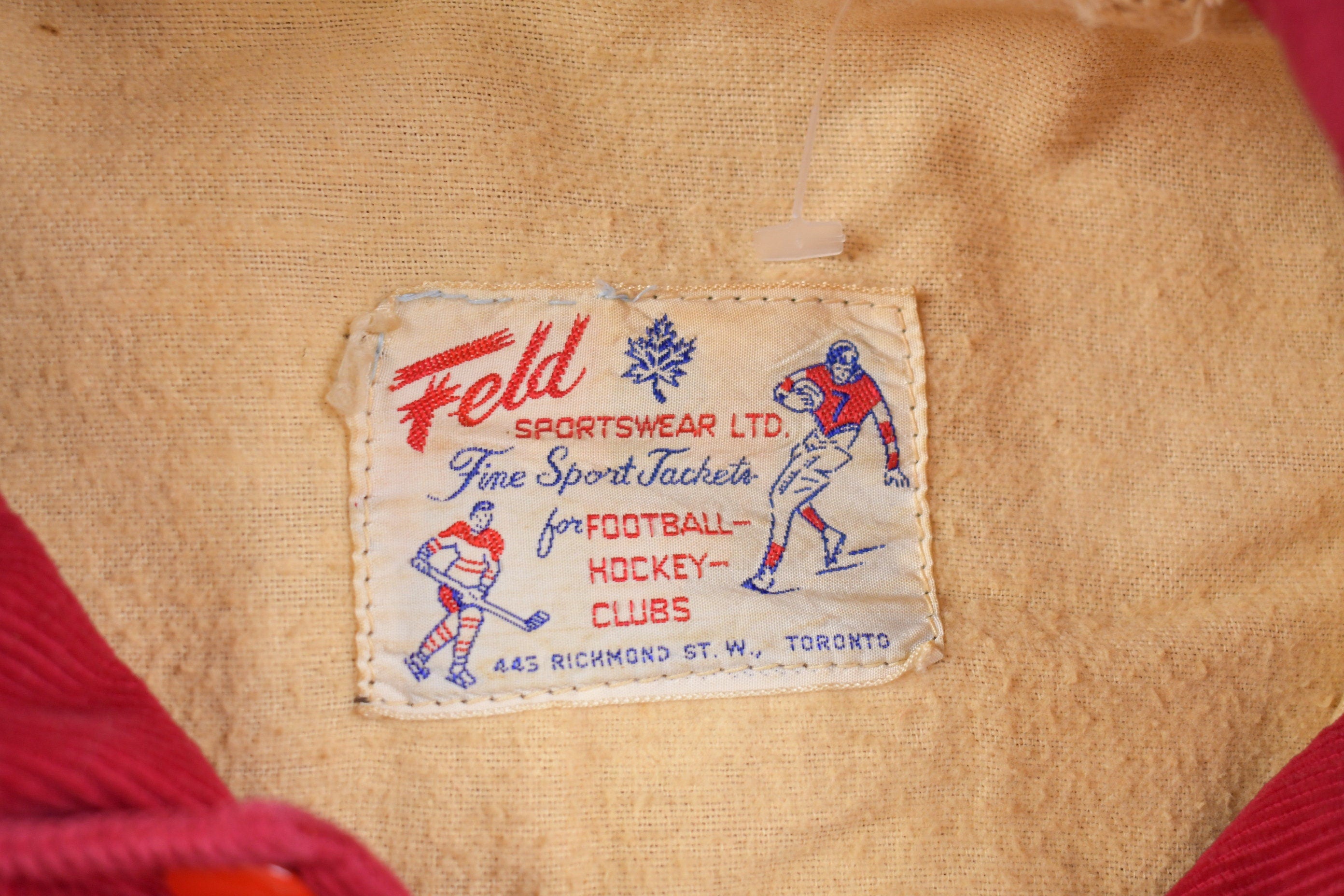 Vintage 1960s Trinu Corduroy Varsity Jacket