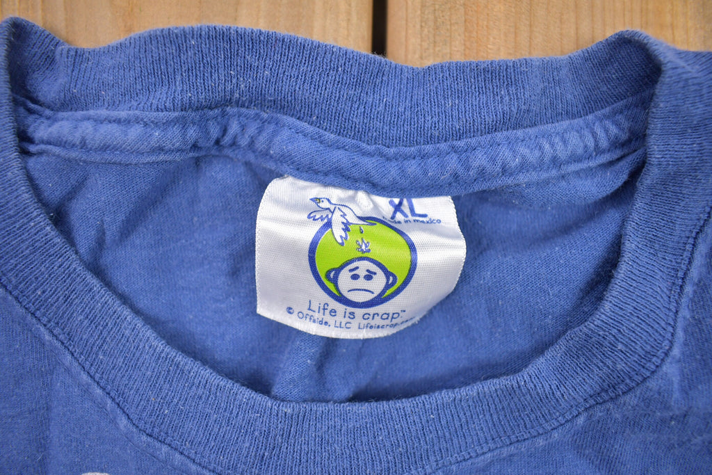 Vintage 1990s Life is Crap Graphic T-Shirt