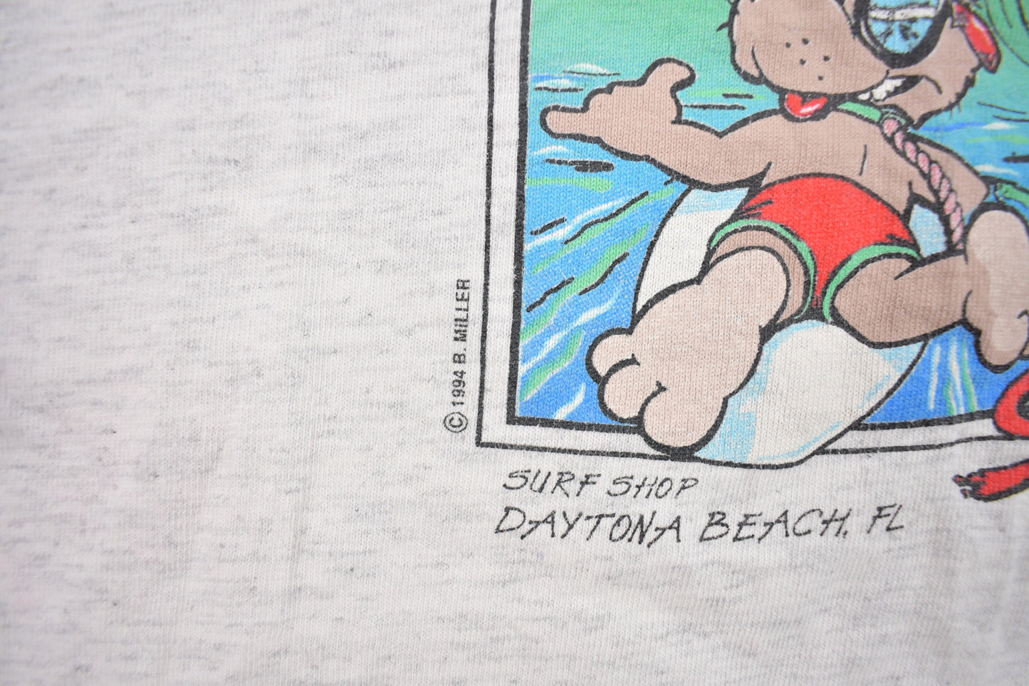 Vintage 1994 Daytona Surf Shop  Graphic T-Shirt / Stained / Streetwear / Retro Style / Single Stitch / Made In USA / 90s Graphic Tee