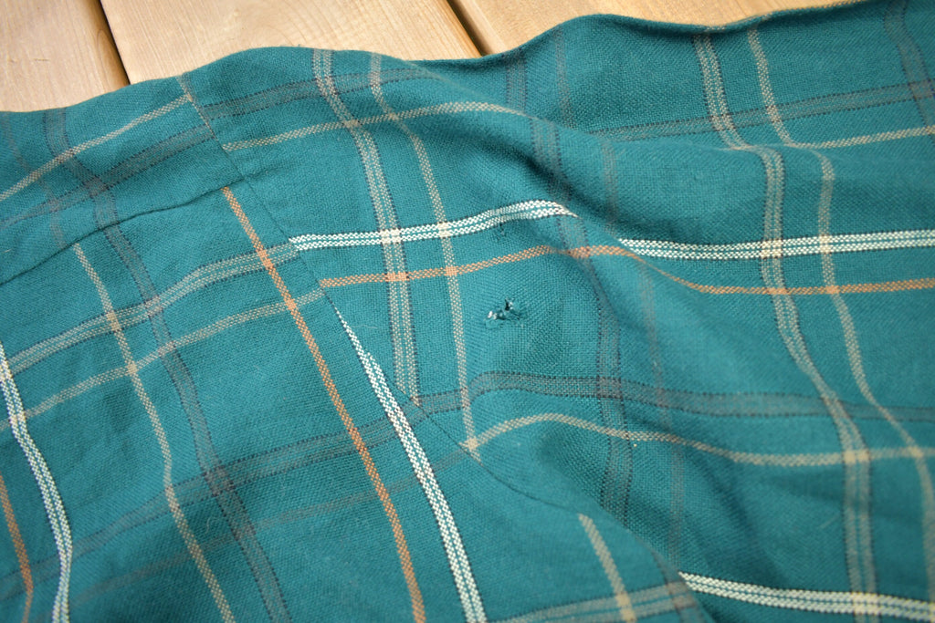 Vintage 1980s Blair Fines Menswear Button Up Flannel Shirt