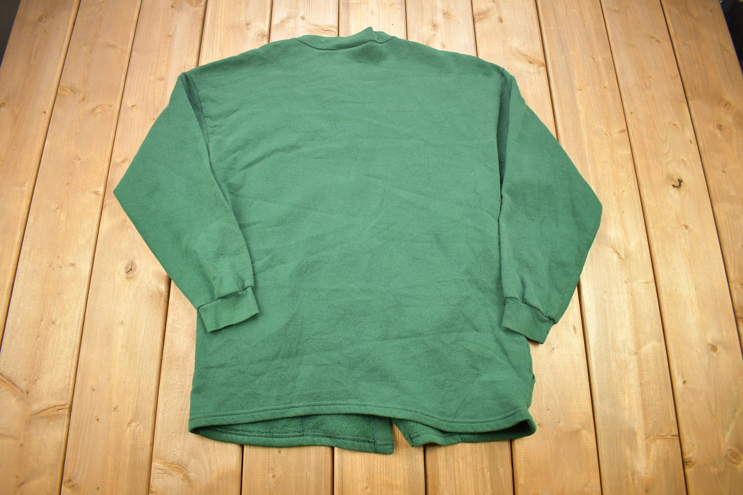 Vintage 1990s Escape Blank Green Button Up Cardigan Sweater