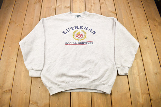 Vintage 1990s Lutheran Social Services LSS Crewneck Sweatshirt