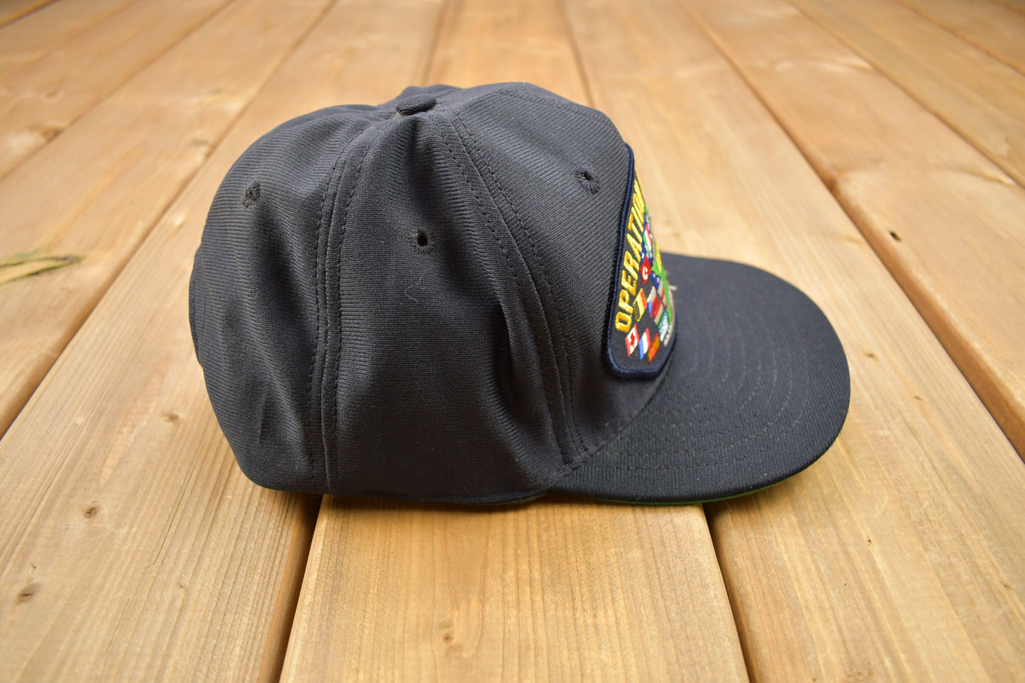 Vintage 1990s Operation Allied Force Kosovo Military Snap Back Hat