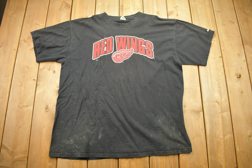 Vintage 1990s Detroit Red Wings NHL Graphic T Shirt