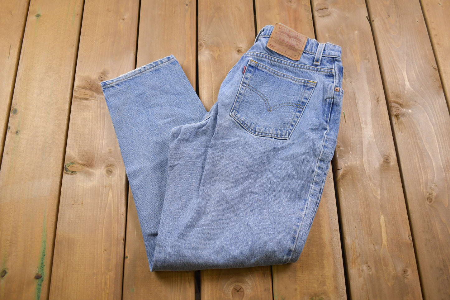 Vintage 1990s Levi's 550 Red Tab Jeans Size 31 x 30 / 90s Denim / Streetwear Fashion / Vintage Denim / Made In USA / Vintage Blue Levi's