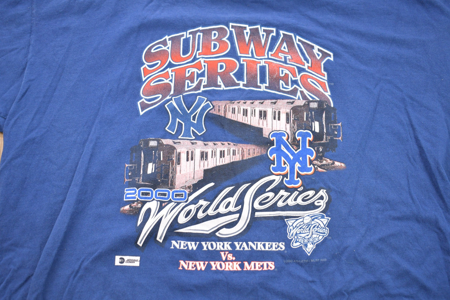 Vintage 2000 Subway Series New York World Series Graphic T-Shirt