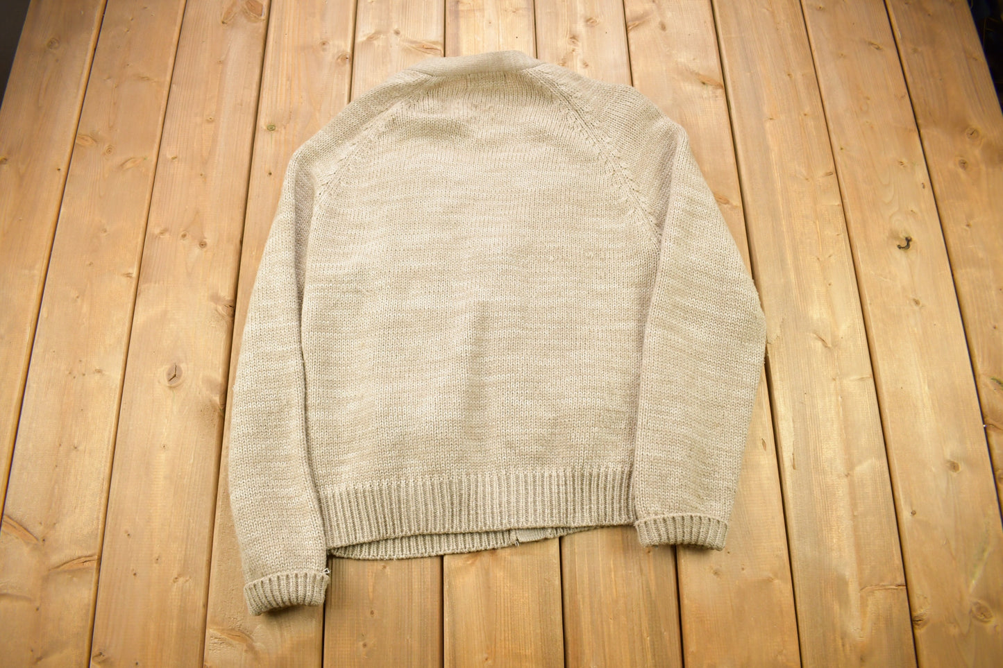 Vintage 1980s Career Club Cable Knitted Cardigan Sweater