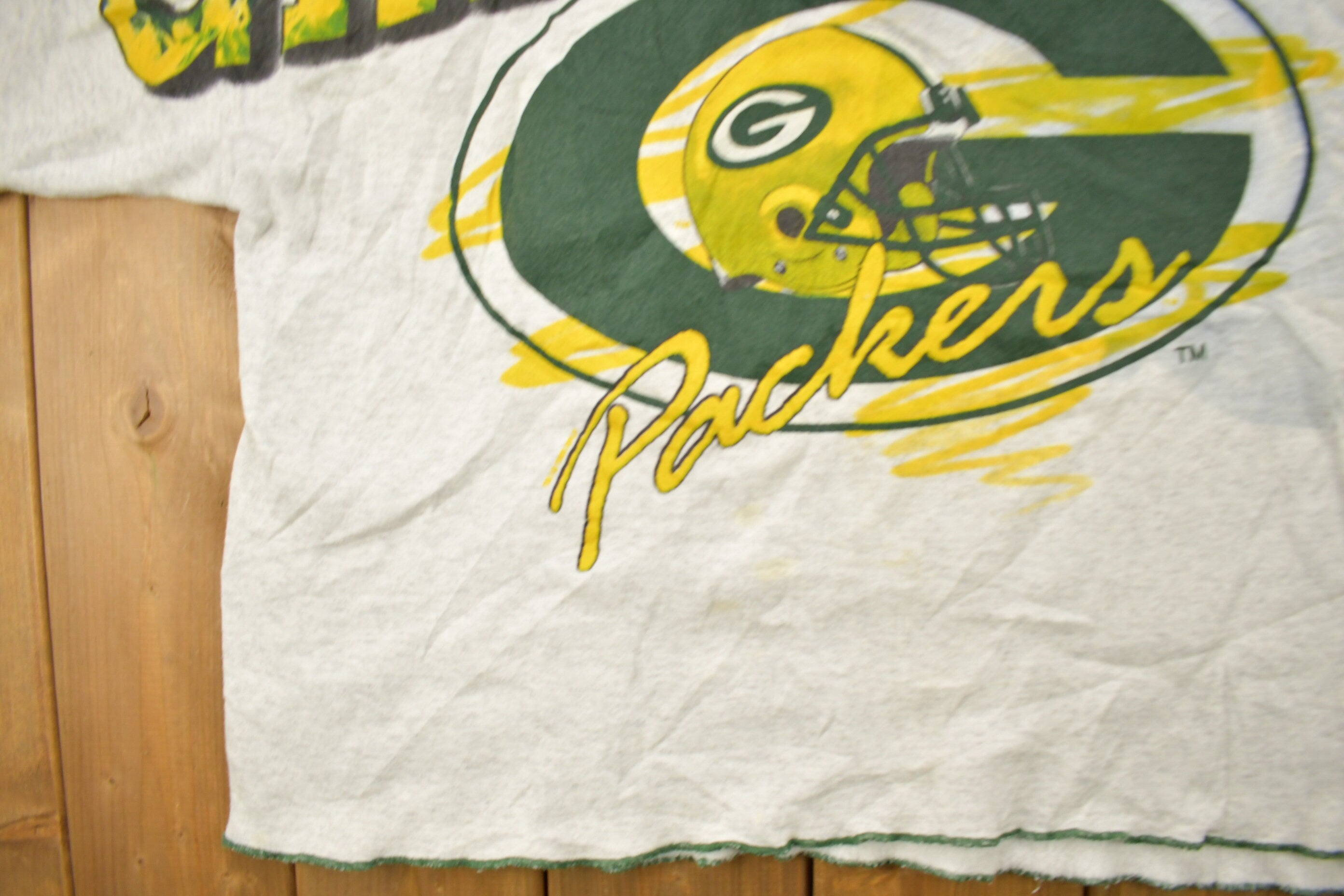 Vintage 1990s Greenbay Packers NFL Big Logo Crewneck Sweatshirt