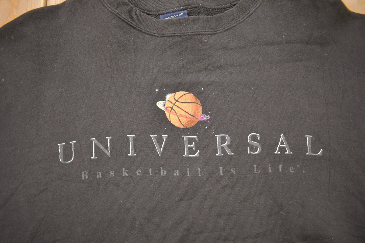 Vintage 1996 Universal Basketball Is Life Crewneck Sweatshirt