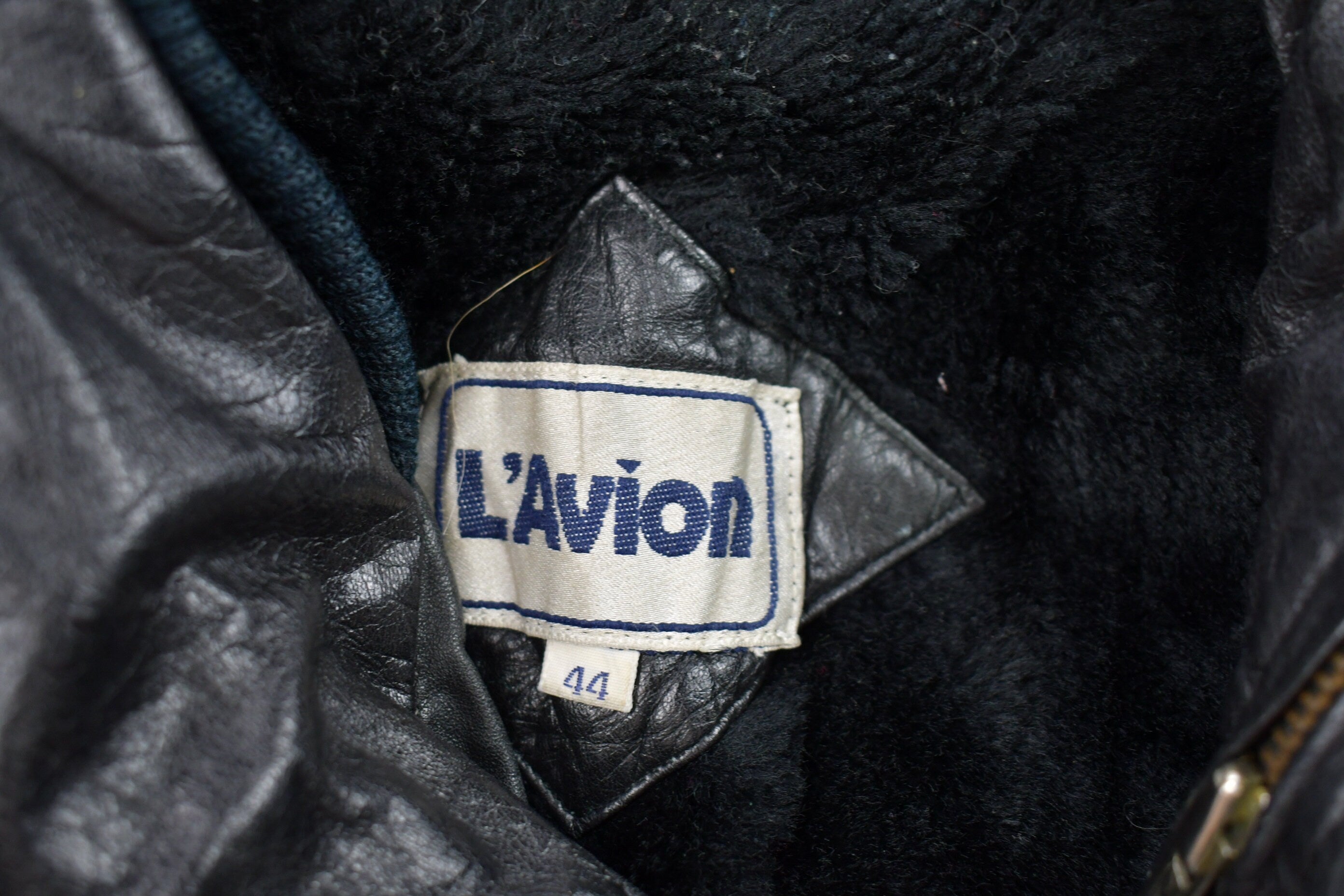 Vintage 1990s Lavion Leather Varsity Jacket