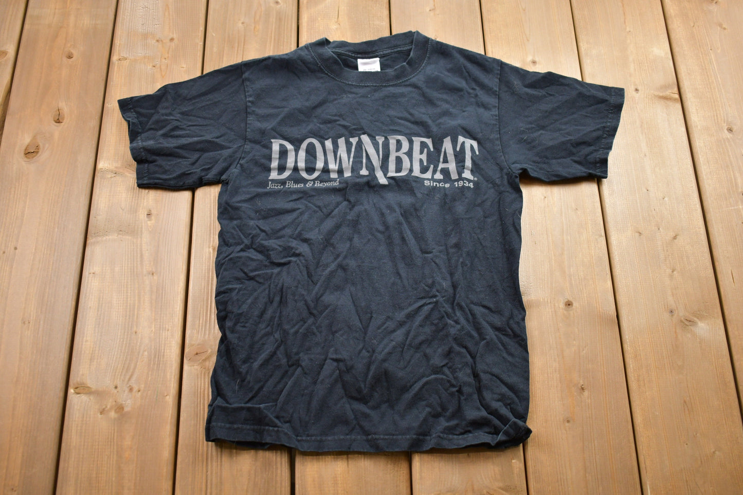 Vintage 1990s Downbeat Cannonball Adderly Graphic T-Shirt / Graphic / 80s / 90s / Streetwear / Retro Style / Jazz & Blues / Made In USA