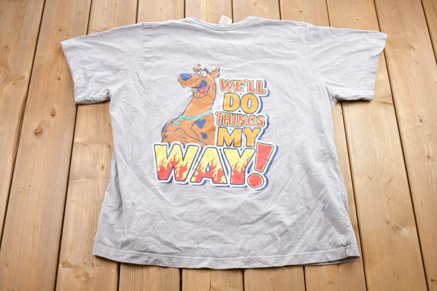 Vintage 1990s Scooby Doo I Am The Boss T-Shirt / Graphic / 80s / 90s / Streetwear / Retro Style / Single Stitch / Vintage Scooby-Doo