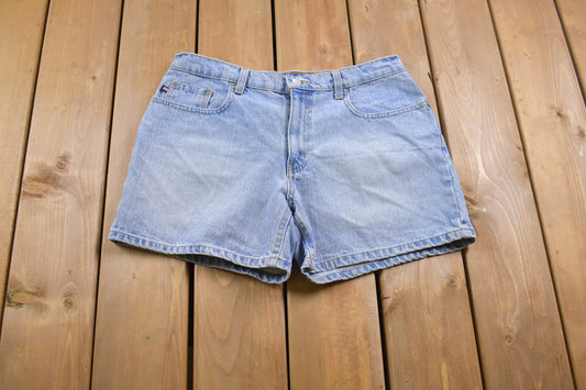 Vintage 1990s Polo Ralph Lauren Jean Short Shorts 32 x 5 / 90s Shorts / Streetwear Fashion / Bottoms / Light Wash / Vintage Jeans/ Jorts