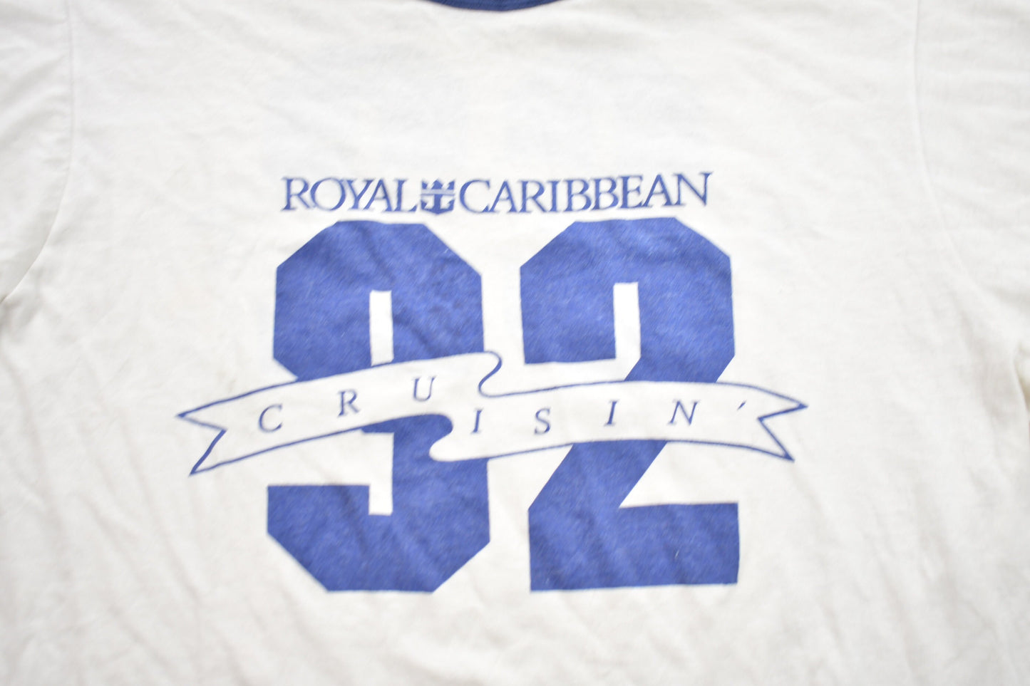 Vintage 1992 Royal Caribbean Cruisin' Ringer T-Shirt / Graphic / 80s / 90s / Streetwear / Retro Style / Single Stitch / Made In USA