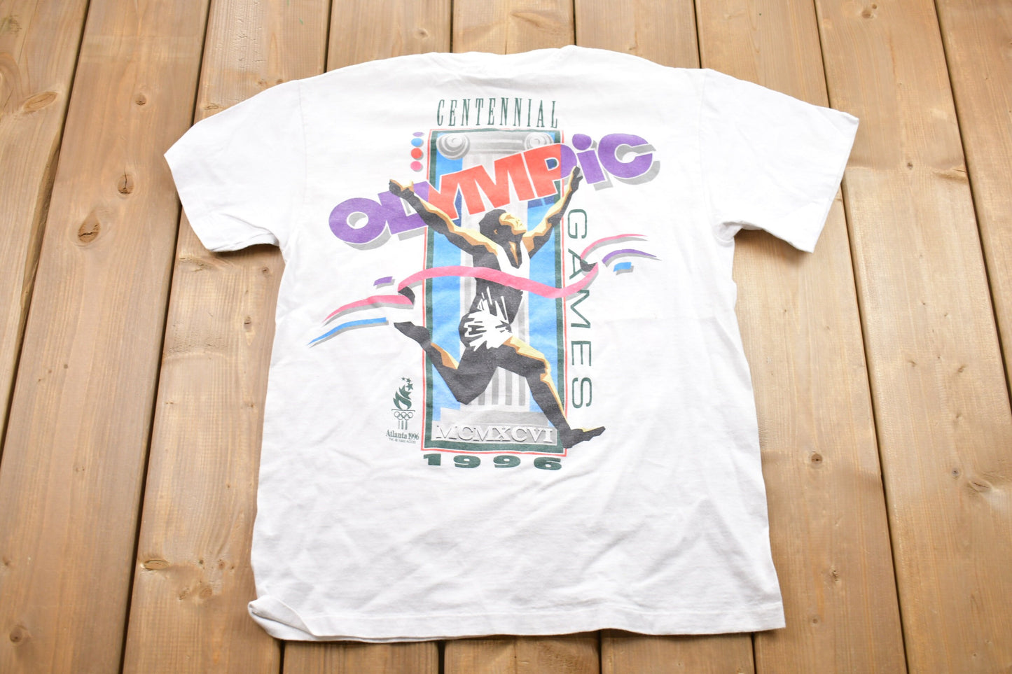 Vintage 1996 Atlanta Olympics Graphic T-Shirt / Olympic Graphic / Centennial / Streetwear / Retro Style / Single Stitch / Made In USA