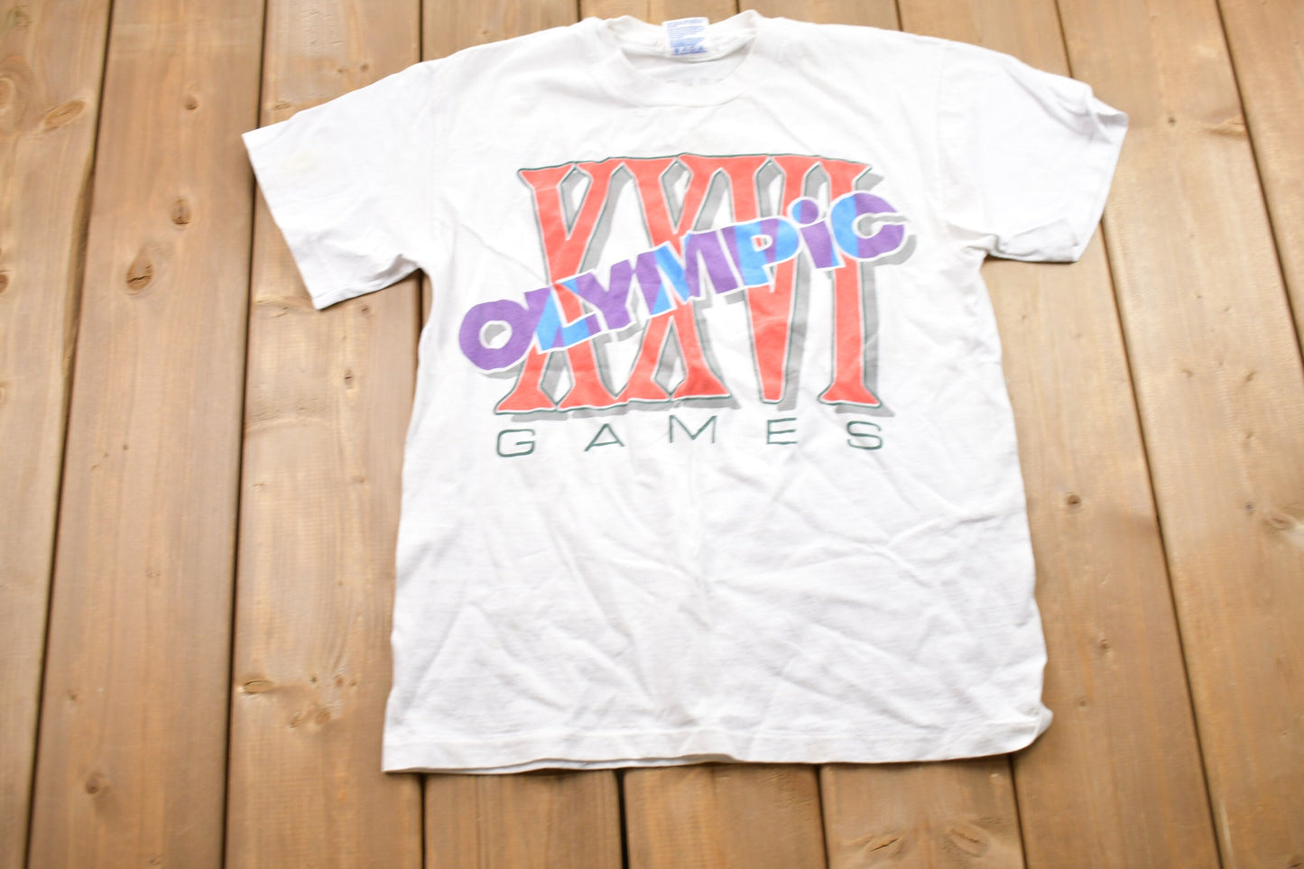 Vintage 1996 Atlanta Olympics Graphic T-Shirt / Olympic Graphic / Centennial / Streetwear / Retro Style / Single Stitch / Made In USA