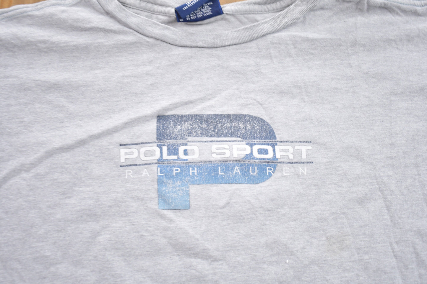 Vintage 1990s Polo Sport Graphic T-Shirt / 90s Made In USA / Streetwear / Retro Style / Polo P / Vintage Polo Sport / Ralph Lauren