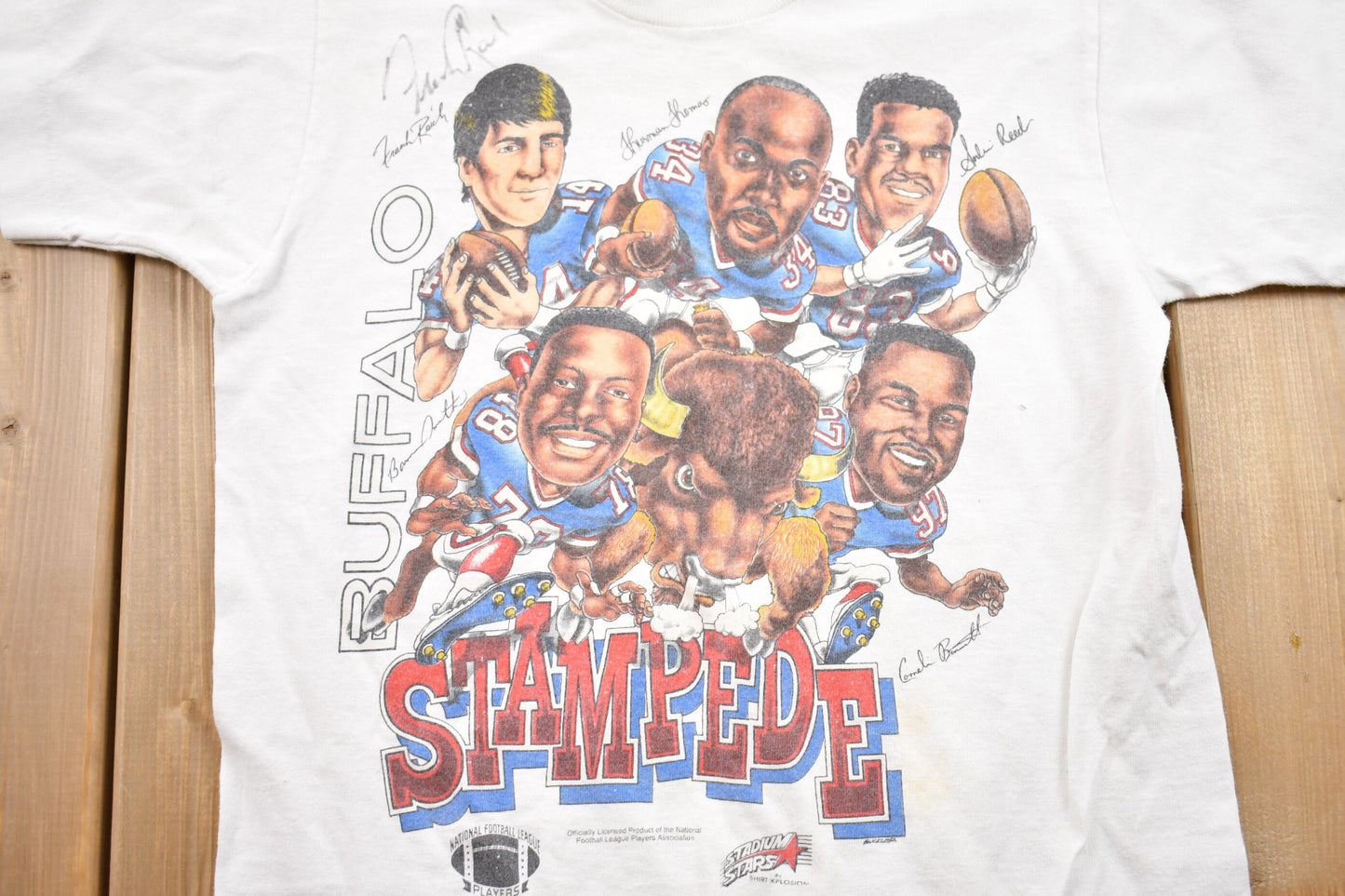 Vintage 1990s Kids Buffalo Bills Stampede NFL Graphic T-Shirt / Graphic / 90s / Streetwear / Retro Style / Single Stitch / Made In USA / NFL