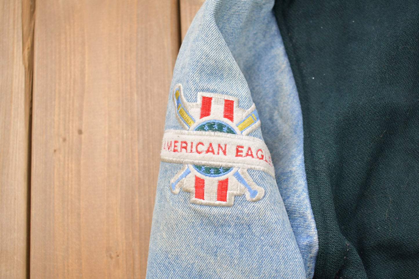 Vintage 1990s American Eagle Outfitters Wool Bomber Jacket