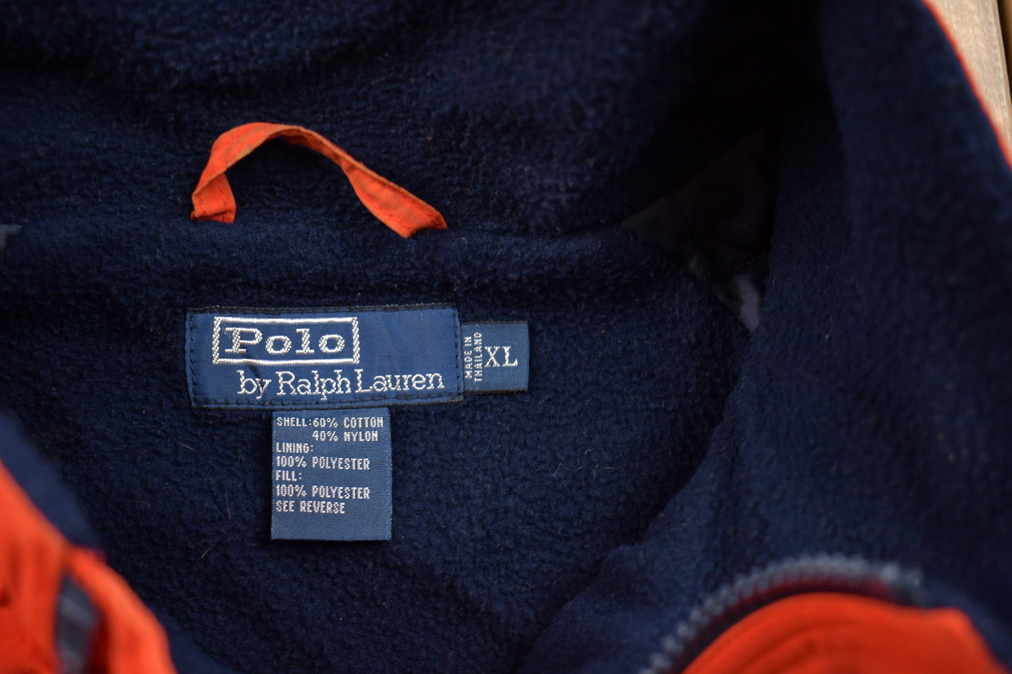 Vintage 1990s Polo Ralph Lauren Fleece Lined Windbreaker Jacket