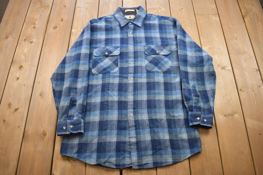 Vintage 1990s North West Territory Plaid Button Up Shirt