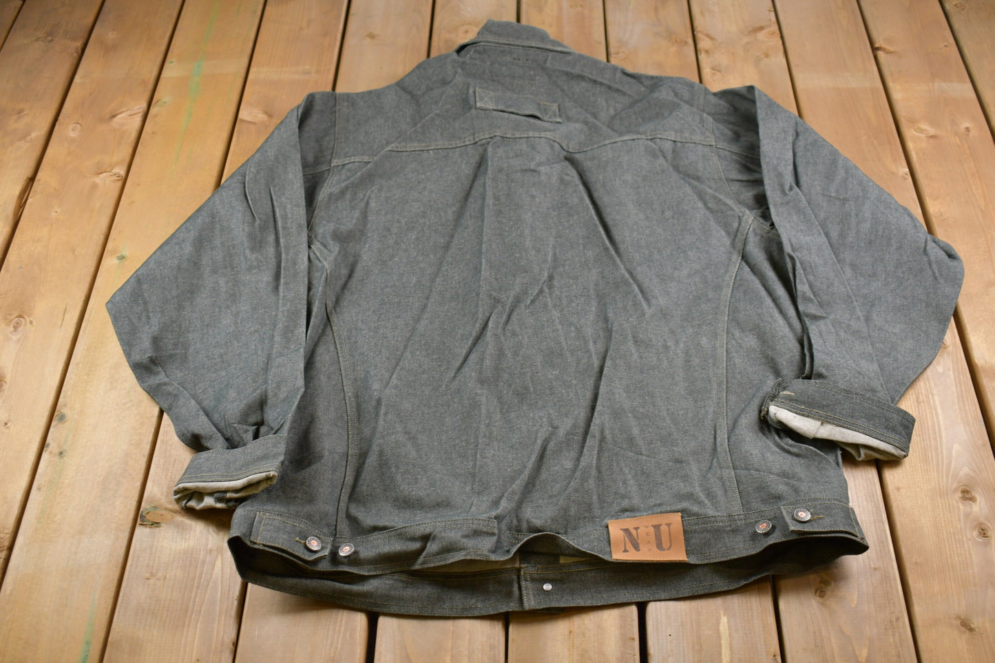 Vintage 1990s Nu Wear Raw Denim Jacket