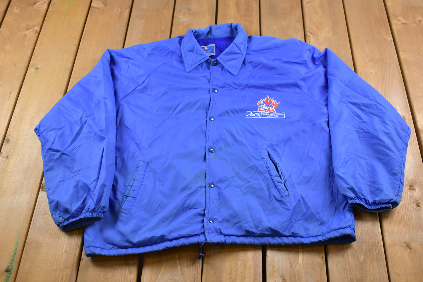 Vintage 1990s Champion Snap Button Windbreaker Jacket