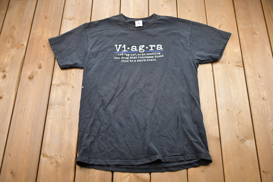 Vintage 1990s Viagra Graphic T-Shirt / Graphic / 80s / 90s / Streetwear / Retro Style / Funny Quote / Vintage Viagra