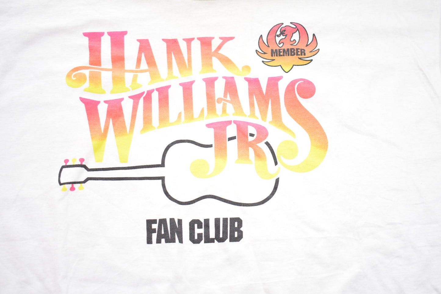 Vintage 1990s Hank Williams JR Fan Club Graphic T-Shirt / Graphic / 80s / 90s / Streetwear / Retro Style / Single Stitch / Made In USA