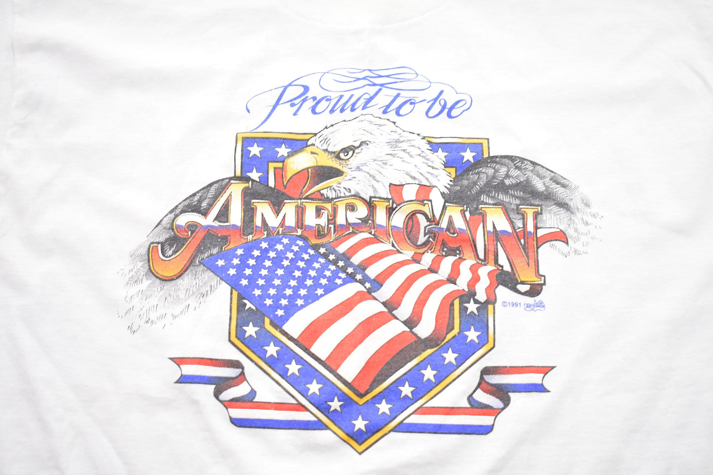 Vintage 1991 American Pride Eagle Graphic T-Shirt / Graphic / 80s / 90s / Streetwear / Retro Style / Single Stitch / Made In USA